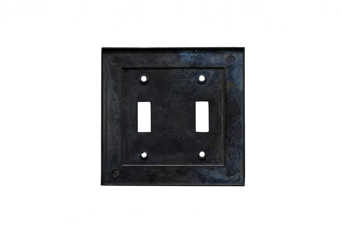 Renovators Supply Manufacturing Victorian Switch Plate Double Toggle Wall Antique Solid Brass Renovators Supply
