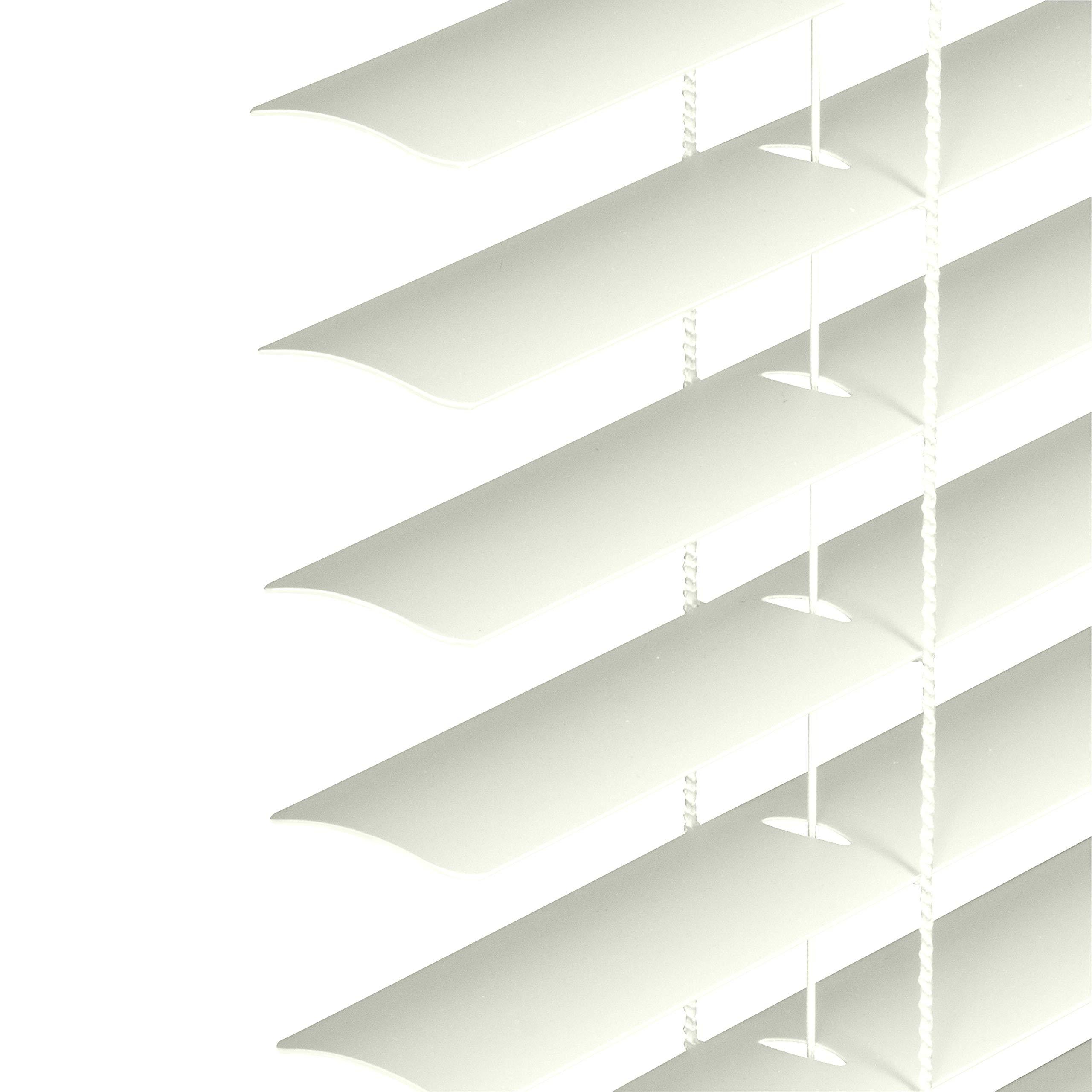 LOTUS & WINDOWARE LOTUS & WINDOWARE Cordless, Room Darkening 1" Vinyl-Plus Mini Blind 35" Wide x 96" Long, Alabaster (RLX3596AL)