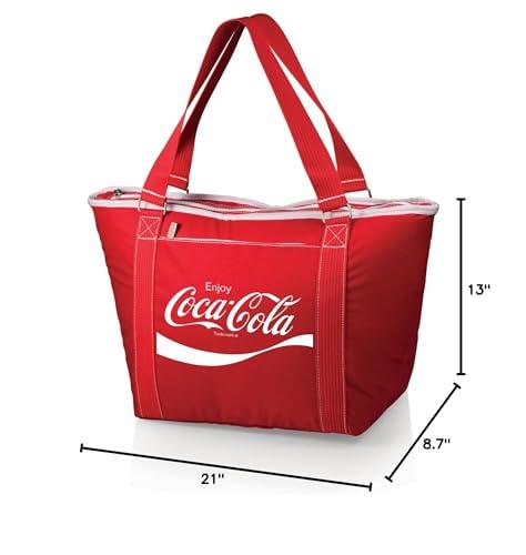 PICNIC TIME PICNIC TIME Coca-Cola Enjoy Coke Topanga Tote Cooler Bag, Soft Cooler Bag, Picnic Cooler, (Red)