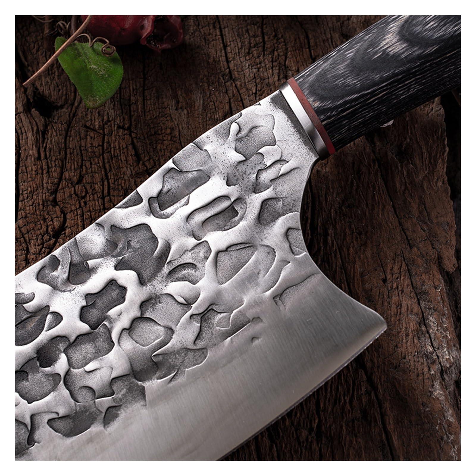 LIUJOU LIUJOU Forged Boning Knife, Handmade Meat Cleaver, Japanese High Carbon Steel Slicing Knife, Butcher Knife