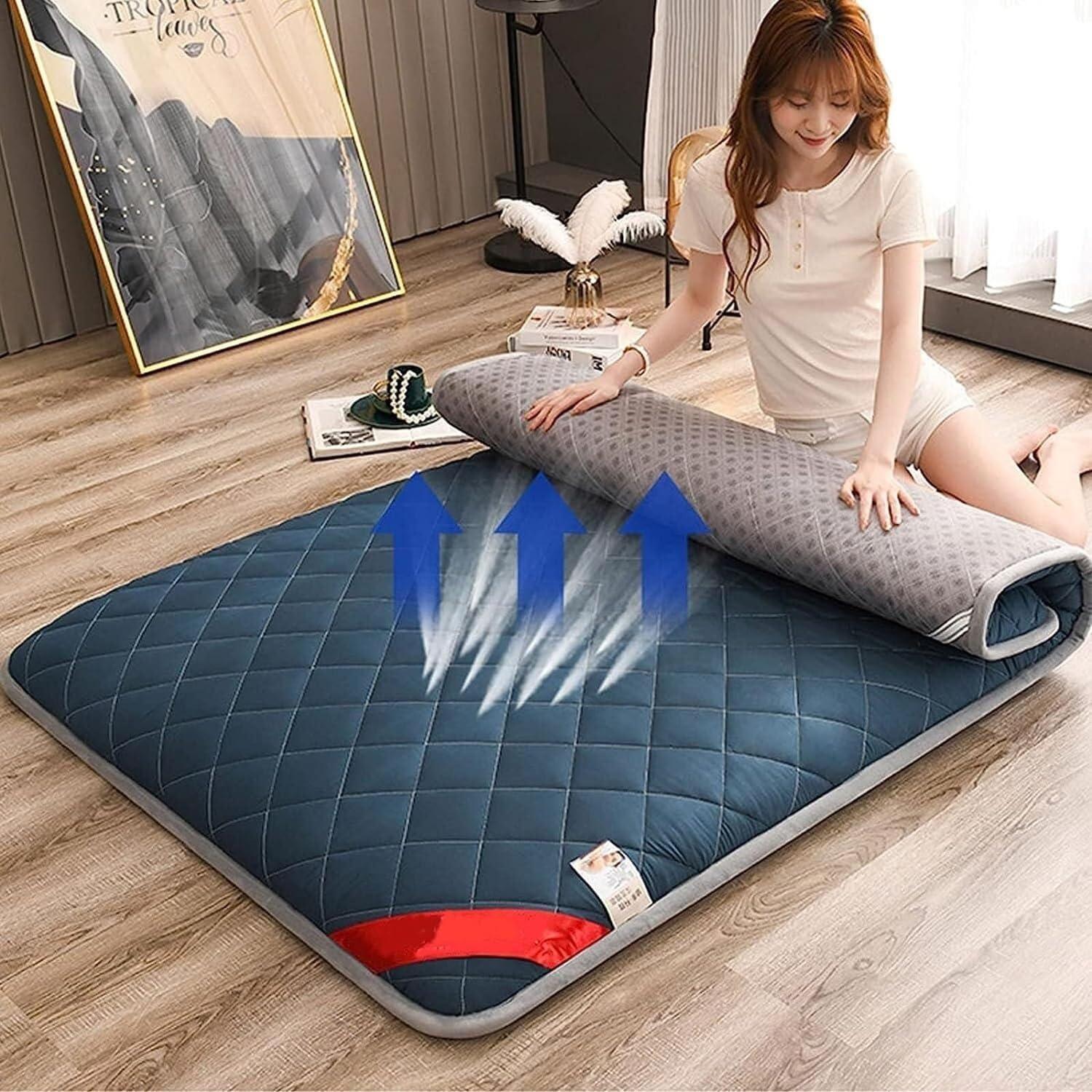 HQKZDQ Portable Mattress,Futon Mattress-Japanese Futon,japanese Tatami Mattress,Foldable Portable Japanese Floor Mattress,Floor Guest Bed Sofa, Camping Sleeping Mattresses