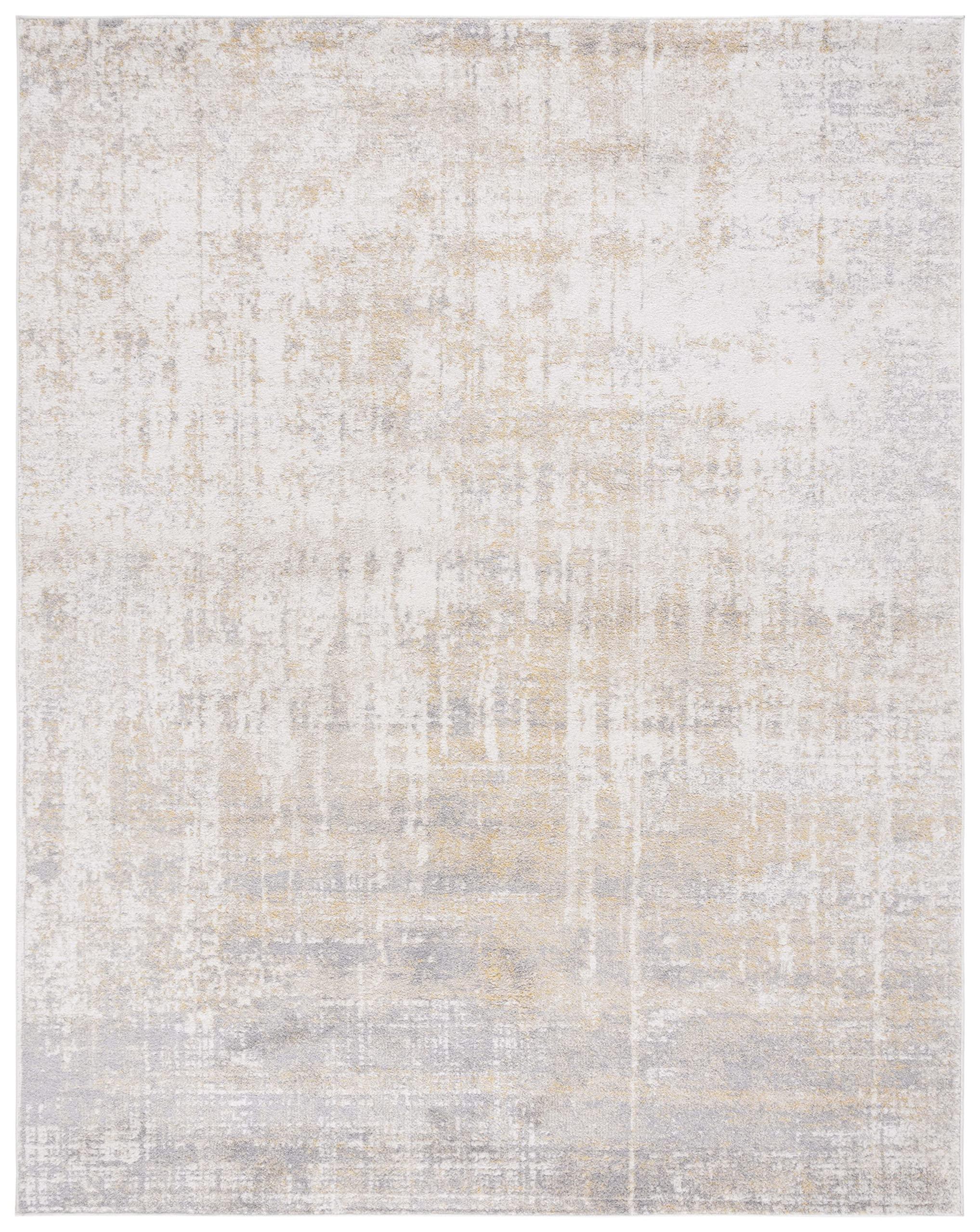 Safavieh SAFAVIEH Adirondack Collection Area Rug - 8' x 10', Creme & Gold, Modern Abstract Design, Non-Shedding & Easy Care, Ideal for High Traffic Areas in Living Room, Bedroom (ADR207A)
