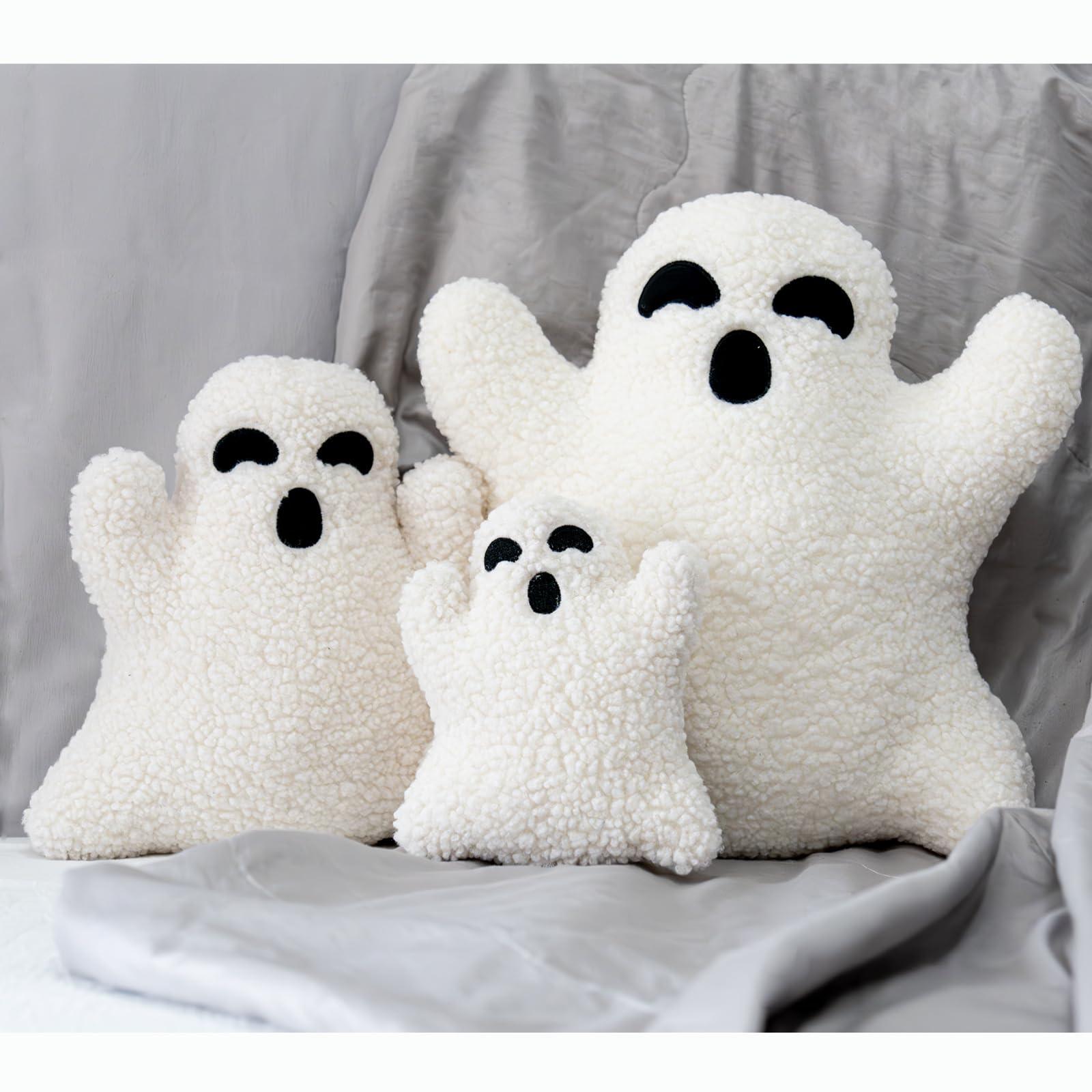 Yopcuvi Yopcuvi Ghost Pillow, Halloween Bedding, Ghost-Shaped Pillow, Ghost Throw Pillow, Halloween Ghost Pillow (15.7 inches)
