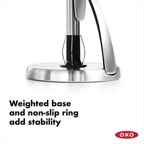 OXO OXO Good Grips SimplyTear Paper Towel Holder - Stainless Steel (Silver & Black)