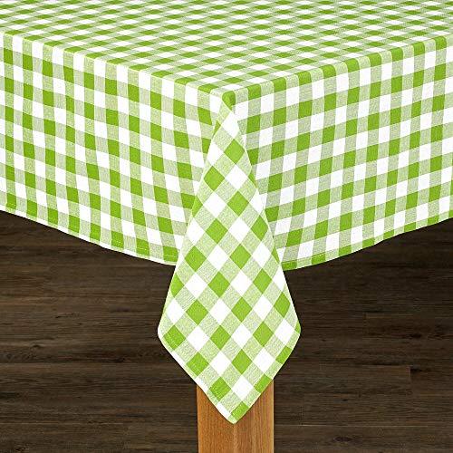 Lintex Lintex Linens Buffalo Check Cotton Imported Tablecloth Tan Round