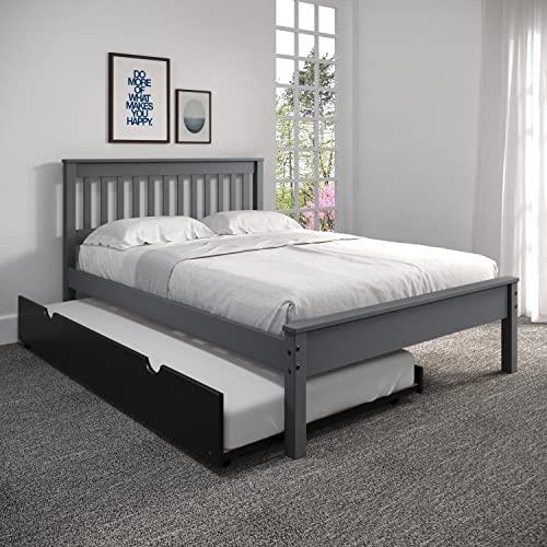 Donco Kids Donco Kids Full Contempo Bed in Dark Grey w/Twin Trundle Bed in Black