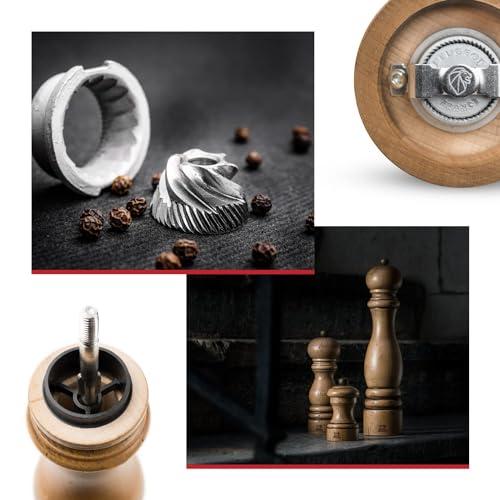 Peugeot Peugeot - Paris Antique Manual Pepper Mill - Adjustable Grinder - Beechwood, Antique, 8.5in