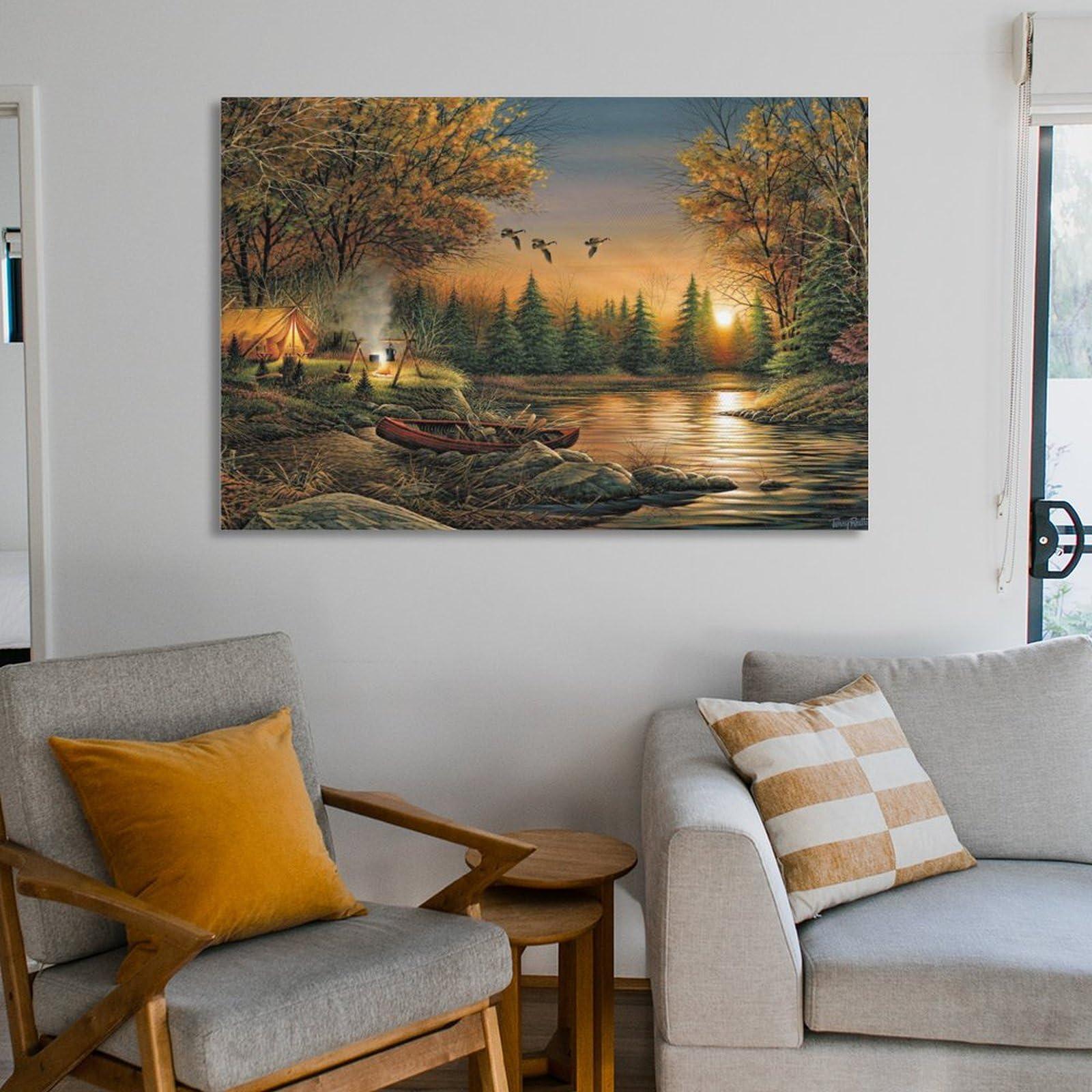 WITHMIST Terry Redlin Print Painting Landscape (99) Room Aesthetic Poster Print Art Wall Painting Canvas Posters Gifts Modern Bedroom Decor 08x12inch(20x30cm)