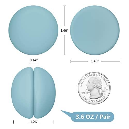 VANZAVANZU VANZAVANZU 5 Pairs Shower Curtain Weights, Silicone Wrapped Magnets, Heavy Duty Magnets Prevent Curtain Liner from Blowing, Rust-Free, Blue