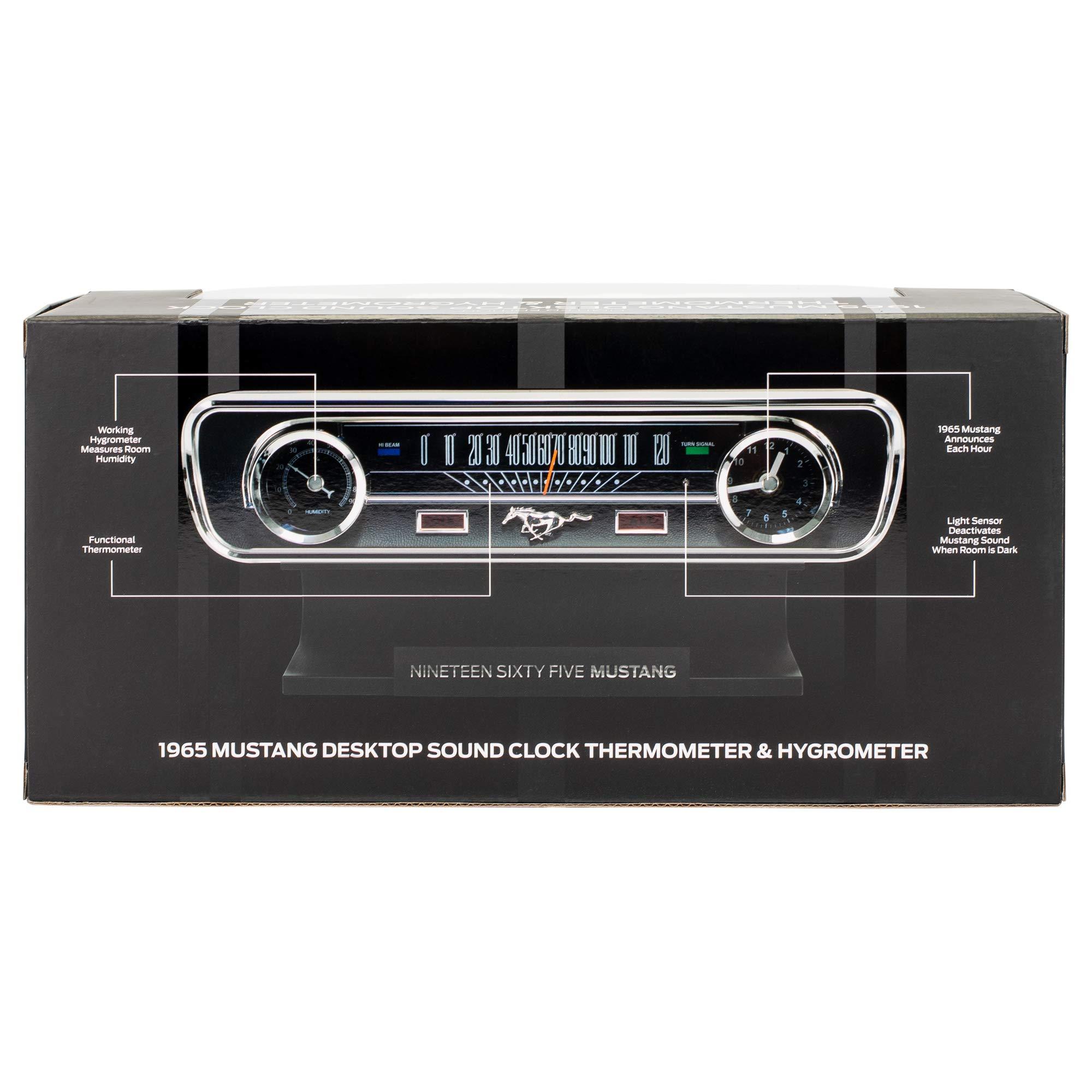 Mark Feldstein & Associates Mark Feldstein & Associates Ford 1965 Mustang Vintage Dashboard Tabletop Desk Thermometer Sound Clock