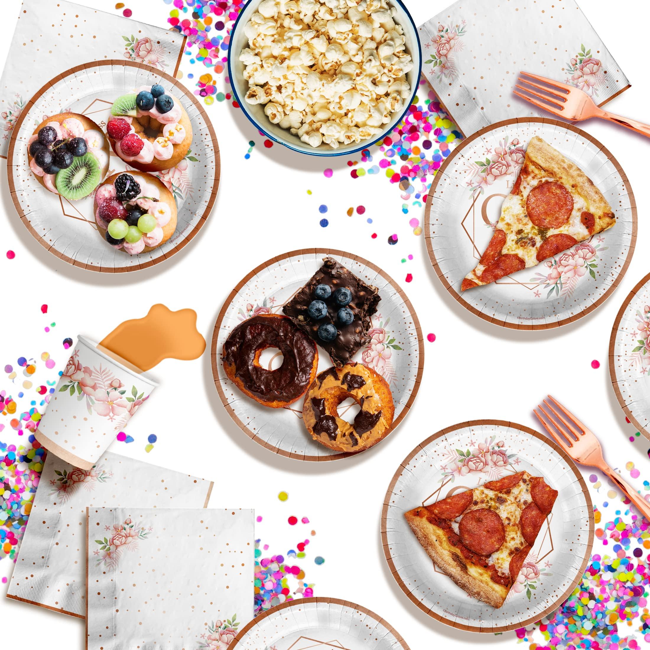 Birthday Galore Little Miss Onederful 1st Birthday Party Supplies Set Plates Cups and Napkins Bonus Forks Tableware Kit for 16