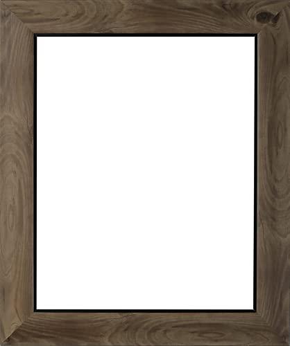 WHOLESALE ARTS AND FRAMES WHOLESALE ARTS AND FRAMES 2-3/4\" Polystyrene Beach Wood Picture Frame by WholesaleArtsFrames-com 24x48 3018 Series - Rustic Brown - Made In USA