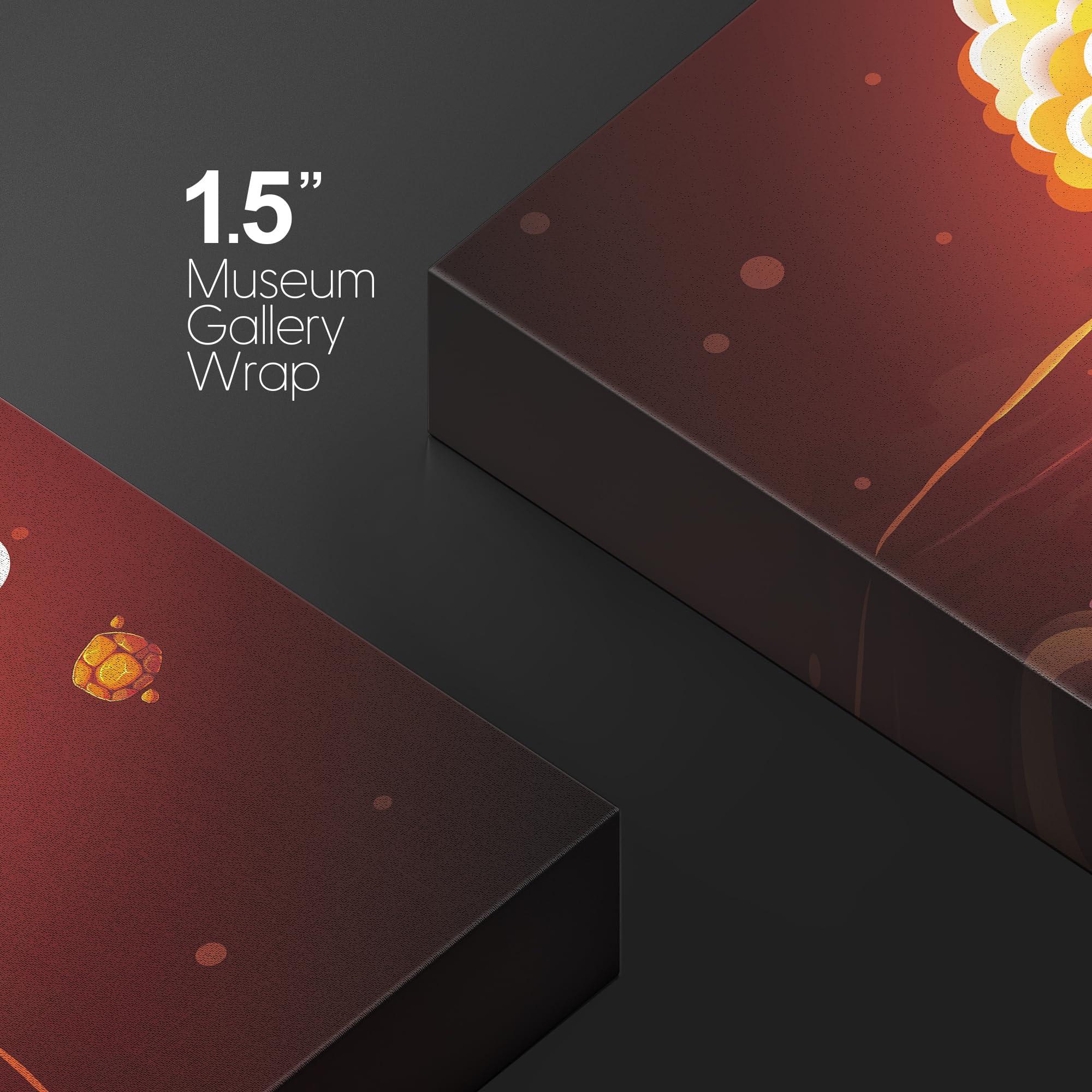 wall26 wall26 Rick and Morty Canvas Wall Art Modern Wall Decor Stretched and Framed Ready to Hang - 32x48 inches