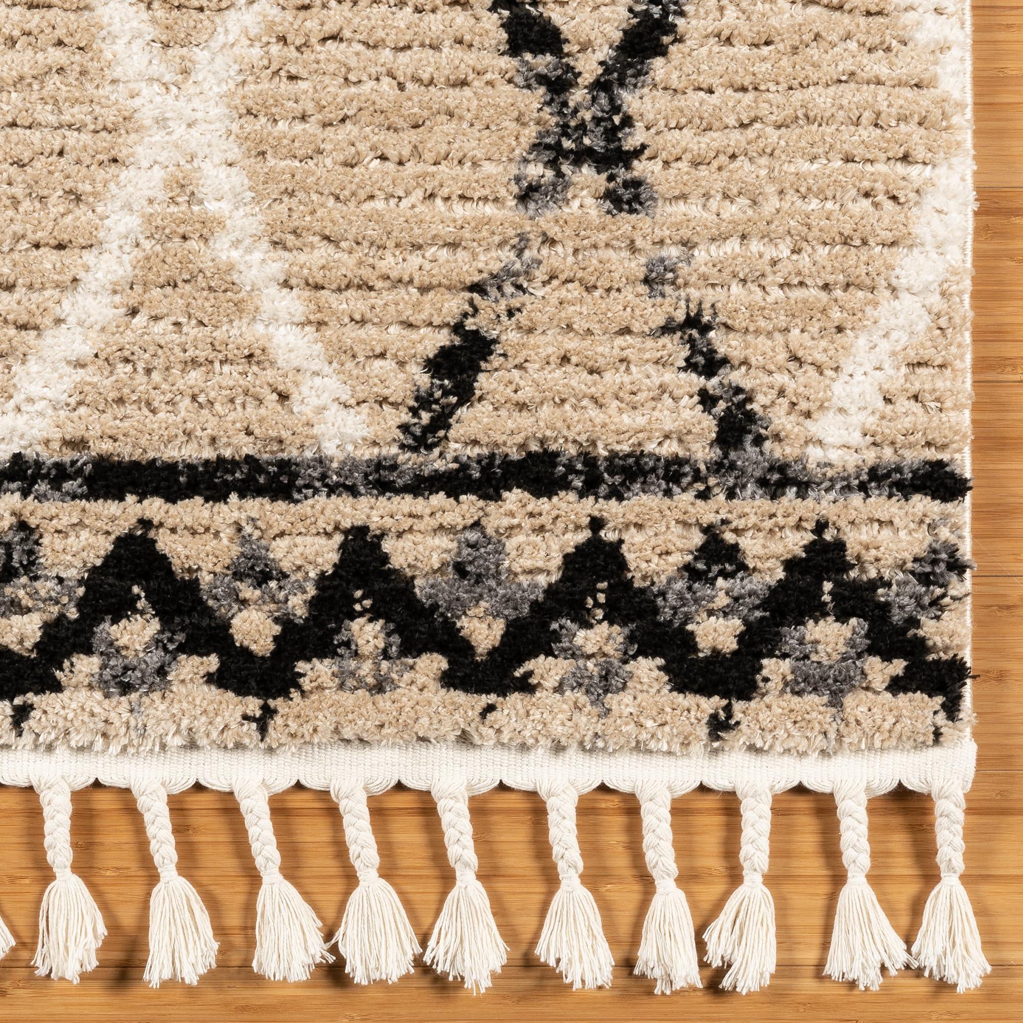 Gertmenian Gertmenian Indoor Modern Rug - 2x8 Runner, Non-Shedding & Stain Resistant, Ideal for High Traffic Areas in Living/Dining Room, Bedroom, Entryway - Stellan, Beige, 27845