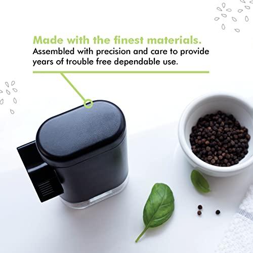 PepperMate PepperMate Traditional Black Pepper Grinder Mill - Manual, High-Efficiency Salt and Pepper Grinder Set - Durable, Adjustable Coarseness Pepper Mill Grinder - Easy to Use