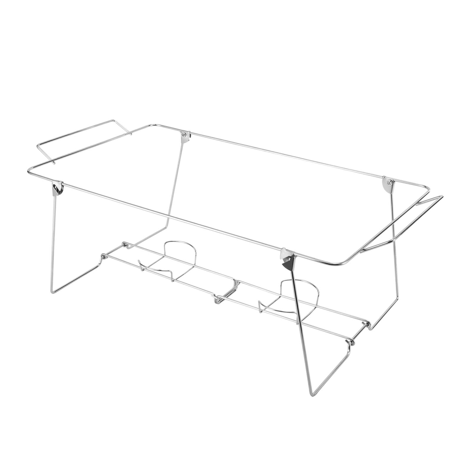 WUSILILU WUSILILU Chafing Wire Rack, 24 Pack Full Size Foldable Iron Racks Buffet Stand Racks Holder for Dish Serving Trays Food Warmer Catering Supplies for Parties