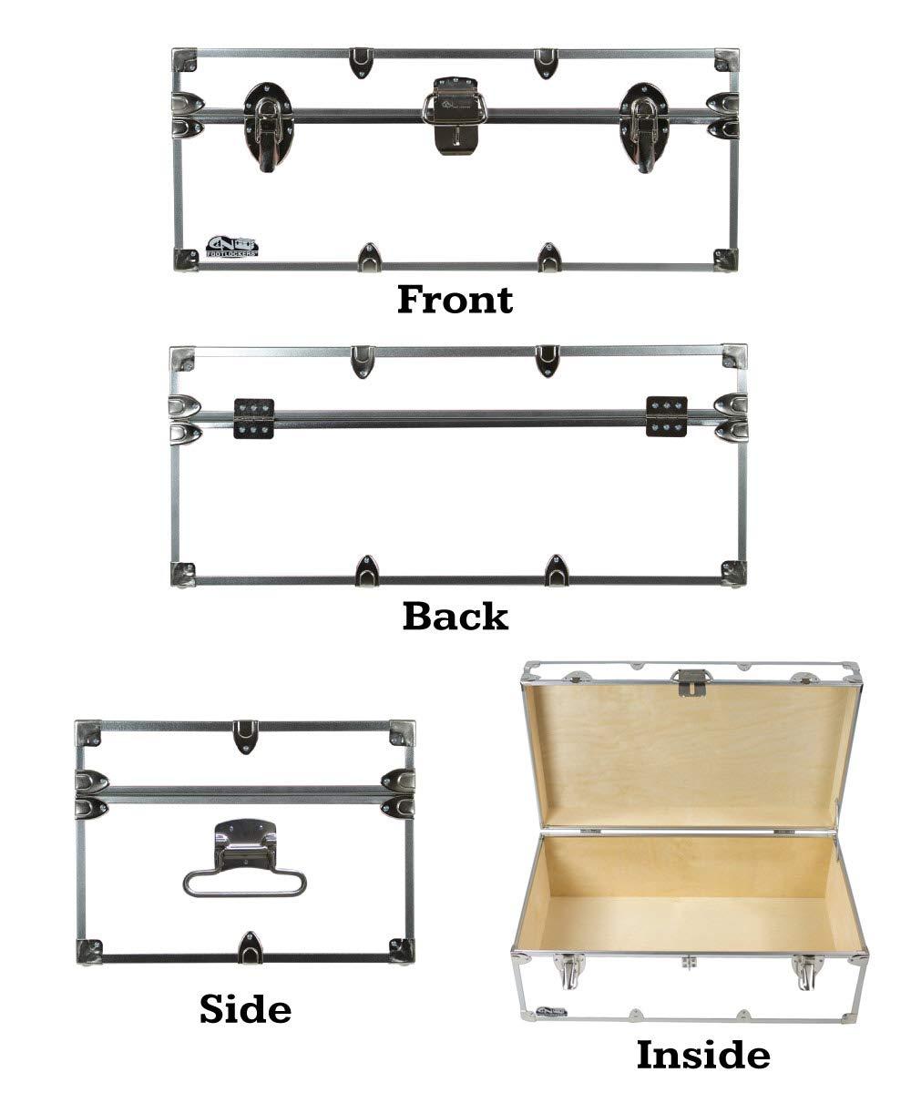 C&N Footlockers C&N Footlockers Designer Storage Trunks - Nature Themes - 32 x 18 x 13.5 Inches - Durable and Built to Last - Lockable (Marble)