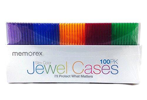 Memorex Memorex Slim Jewel Cases - Pack of 100 - Multi Color