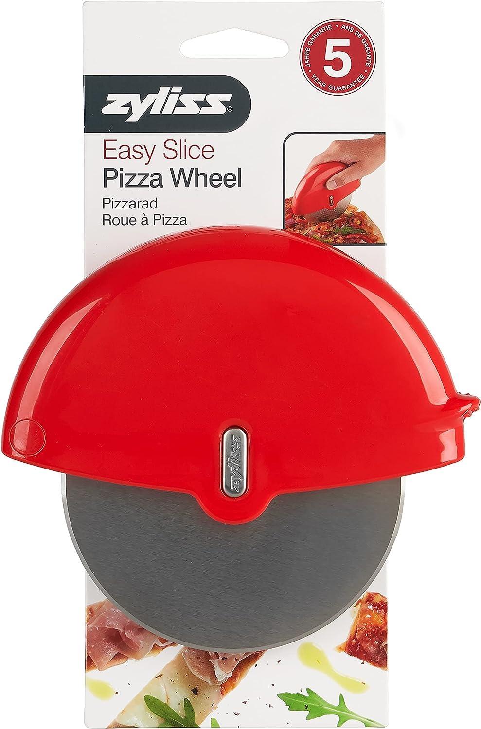 Zyliss Zyliss Pizza Wheel - Handheld Pizza Cutter with Removable Blade - Plastic Pizza Cutter with Stainless Steel Blade - Kitchen Tool and Gadget for Right- and Left-Handed Use - Dishwasher Safe