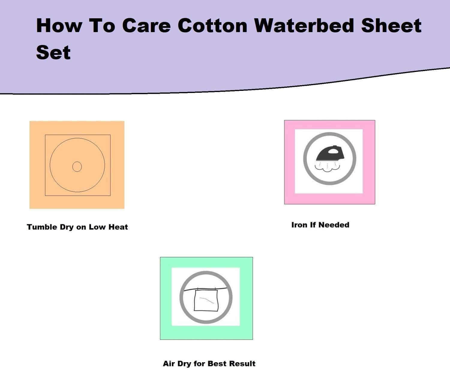 Ardenia Bedding Ardenia Bedding 4 PCs Waterbed Sheets Set - 400TC - Unattached with Fitted Sheet 100% Cotton Waterbed Sheet Set for Cool & Breathable, Taupe Solid, waterbed Sheets Queen Size 60\" X 80\" (10\" Deep)