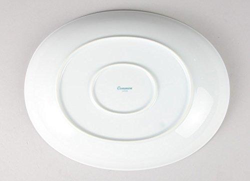(Saikaitoki) (Saikaitoki) Saikai Pottery Hasami Ware Common 13238 Bowl Dish, Oval White, Diameter 10.6 inches (27 cm), Microwave and Dishwasher Safe, Made in Japan