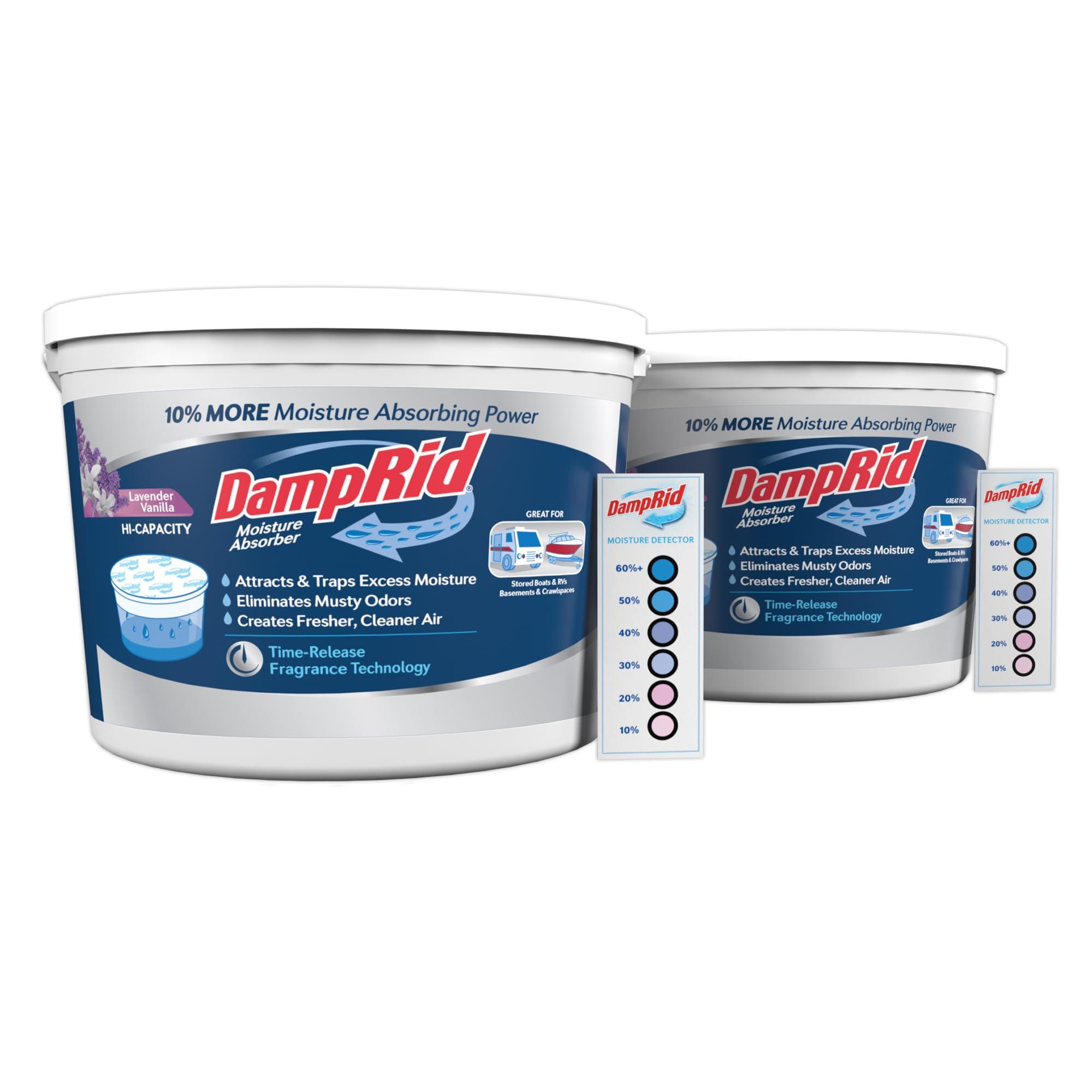 DampRid DampRid Hi-Capacity Moisture Absorber Bucket & Hanging Bag Moisture Absorber 3-Pack Bundle