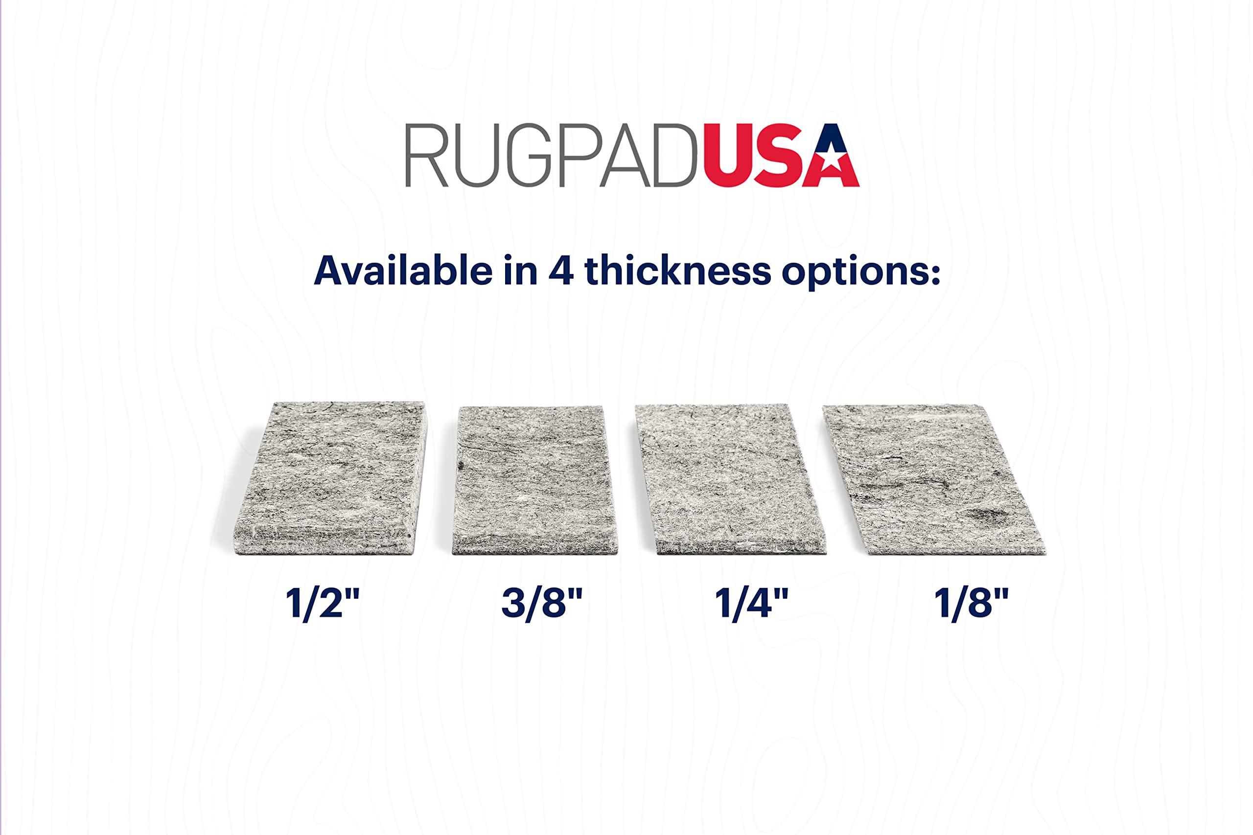 RUGPADUSA RUGPADUSA - Dual Surface - 7\'x10\' - 3/8\" Thick - Felt + Rubber - Enhanced Non-Slip Rug Pad - Adds Comfort and Protection - for Hard Surface Floors
