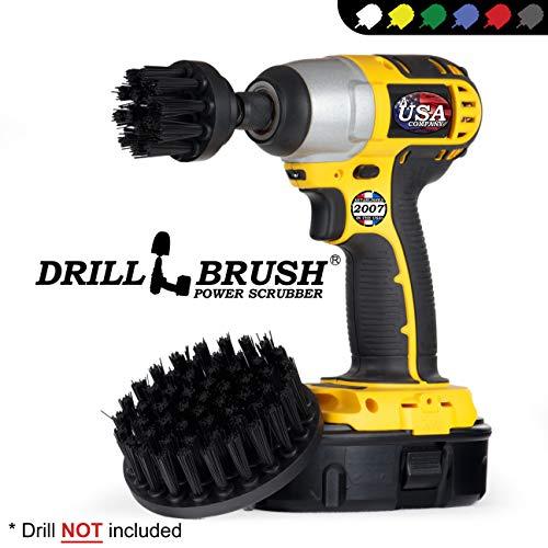 Drill Brush Power Scrubber by Useful Products Electric Spin Scrubber Cleaning Brush for Drill Set - Household Cleaning Supplies for Smokers and Grill - Griddle Cleaning Kit - Stainless Steel Scrubber for Drill Attachment - Spinning Cleaning Brush