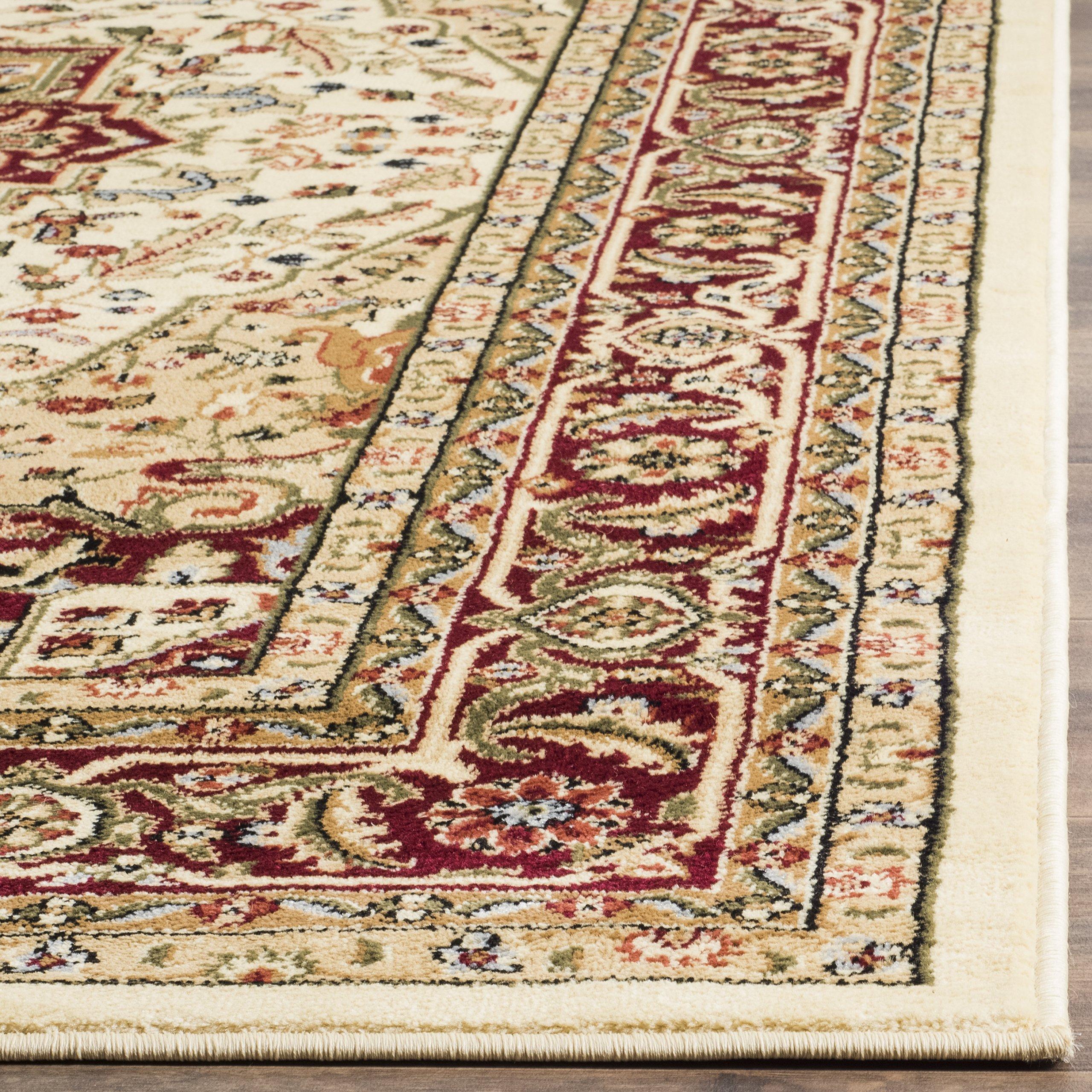 Safavieh SAFAVIEH Lyndhurst Collection Area Rug - 6' x 9', Ivory & Red, Traditional Oriental Design, Non-Shedding & Easy Care, Ideal for High Traffic Areas in Living Room, Bedroom (LNH330A)