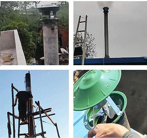 HEQIM HEQIM Chimney Smoke Evacuator, 100W/120W Induced Draft Fan, Chimney A Draft Inducer Chimney Exhaust Fan for Barbecue Air Extractor(B)