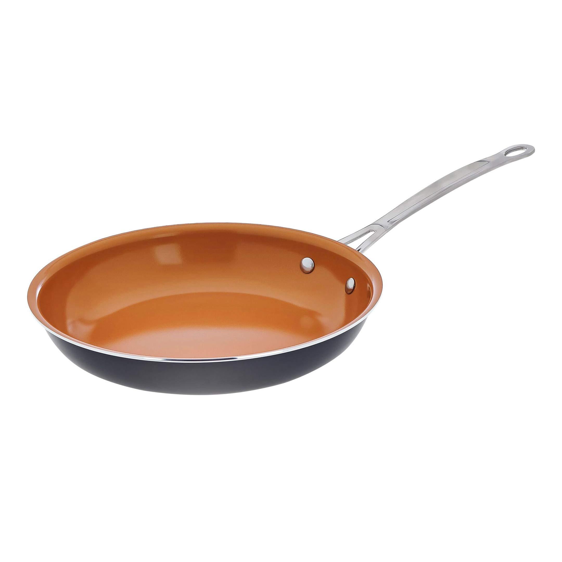 GOTHAM STEEL Gotham Steel 11 Inch Non Stick Frying Pan Nonstick Pan with Ceramic Copper Coating for Long Lasting Nonstick Frying Pan Skillet for Cooking with Stay Cool Handle, Oven/Dishwasher Safe, Non Toxic