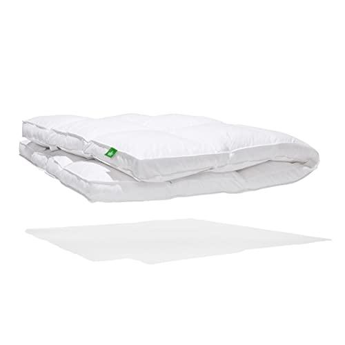 Canadian Down & Feather Company Canadian Down & Feather Co. - Down Perfect Feather Bed King Size - 255 TC Shell 100% Cotton Mattress Topper - Oeko TEX Certified