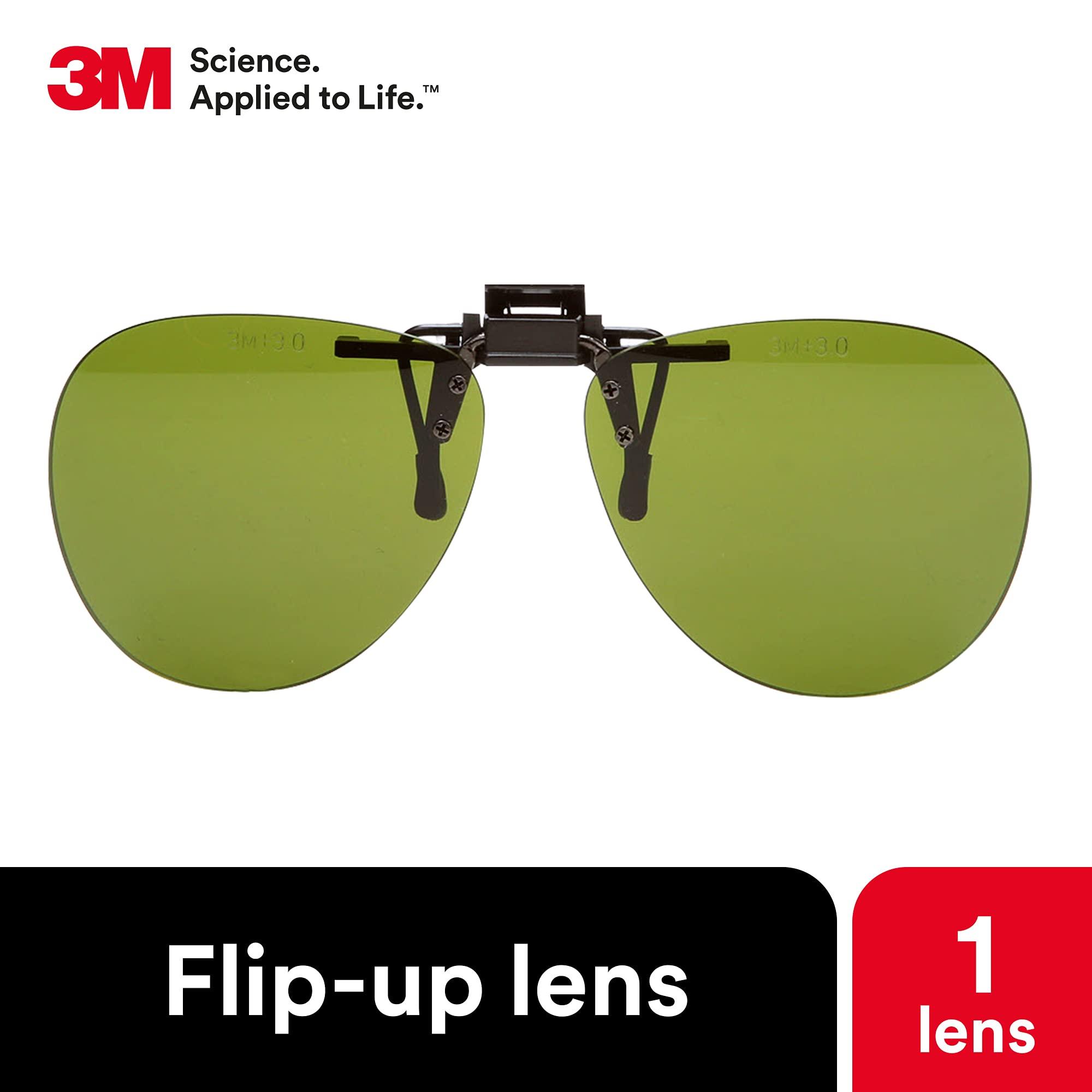 3M 3M Safety Glasses, Infrared Welding Flip-Up Infrared Shade 3 Lens, ANSI Z87, Fits Over Most Metal Protective Eyewear
