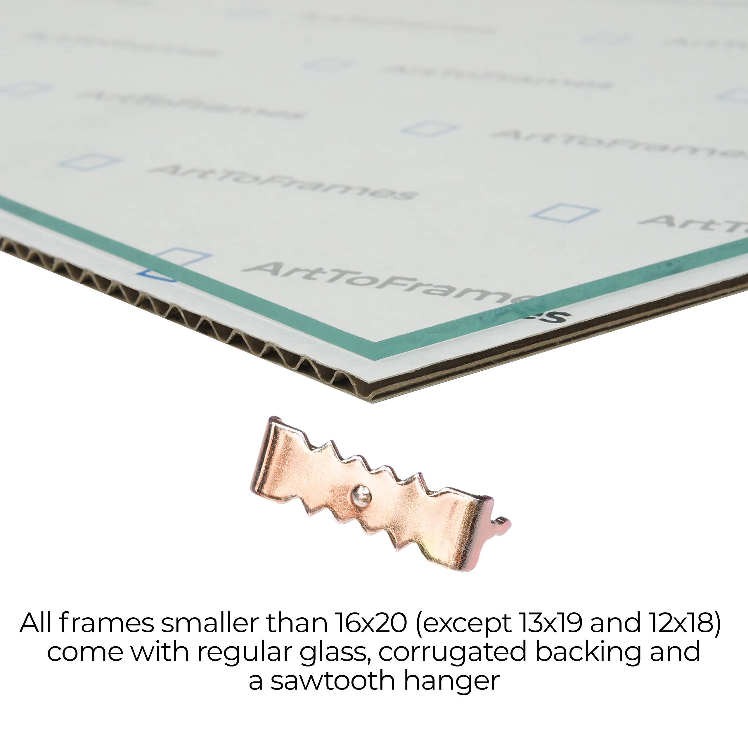 ArtToFrames ArtToFrames 11x13 inch Satin White Frame Picture Frame with 2 Inch Single Porcelain Mat, SingleMat-FRBW26074-11x13-754