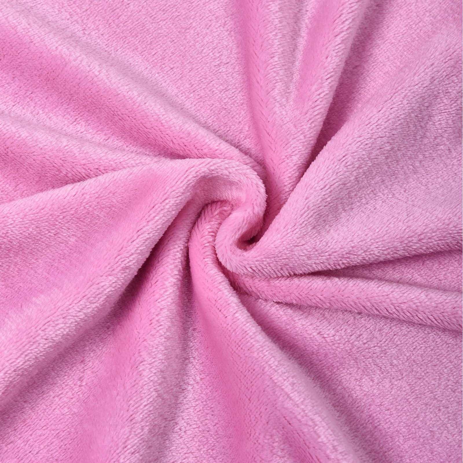 Jiposuhoe Jiposuhoe Personalized Custom Blankets with Name Picture Text Logo Customized Blanket Gifts for Adults Family Dad Mom Anniversary Wedding Couple Valentines Day Gifts, Pink, 71\"x91\"