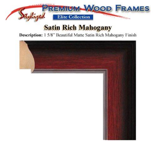 AllGiftFrames Two Degree Frame Double Logo Seal College Major Professional State Board Certificate Holder Case University Framing Matte Mahogany Wood Frames