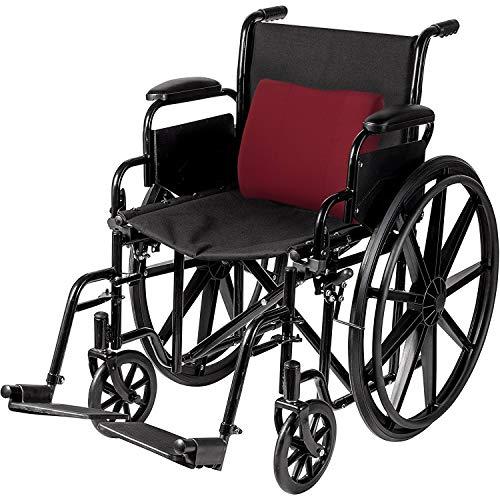 DMI DMI Lumbar Support Pillow for Chair to Assist with Back Support with Removable Washable Cover to Ease Lower Back Pain while Improving Posture, 14 x 13 x 5, Contoured Foam, Premium,Burgundy