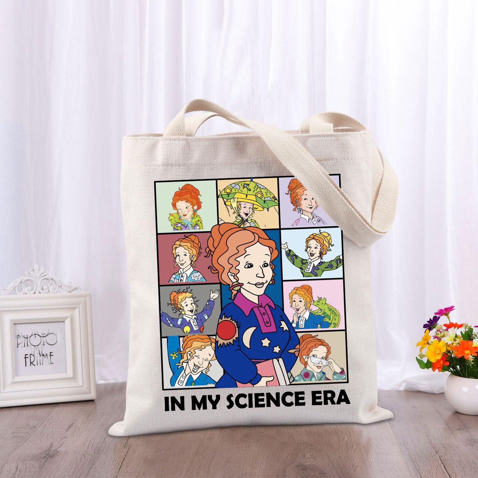 TIIMG In My Science Era Gift Magic Bus TV Show Inspired Gift Magic Enlightment Reader Gift Tote Bag (MY SCIENCE ERA)