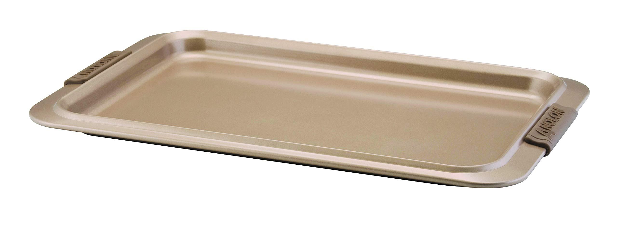 Anolon Anolon Bronze Nonstick Baking Sheet / Cookie Sheet / Cookie Pan with grips - 10 Inch x 15 Inch, Brown