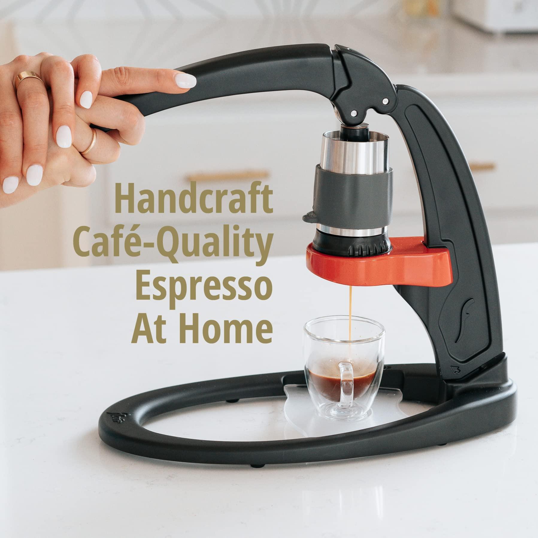 Flair Flair Espresso Maker - Classic with Pressure Kit: Manual Lever Espresso Machine with Stainless Steel Tamper, Pressure Gauge and Carrying Case