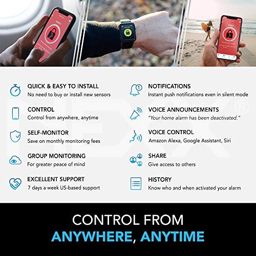 Nexx Nexx Smart Alarm Wi-Fi Controller NXAL-100 - Remotely Control Existing Alarm Security System with Nexx App, Compatible with Alexa, Google Assistant, Siri, SmartThings, No Monitoring Service Required