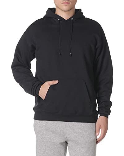 Hanes Hanes Men's Ultimate Cotton Heavyweight Pullover Hoodie Sweatshirt, Black, Large