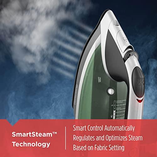 BLACK+DECKER BLACK+DECKER Vitessa Advanced Steam Iron, ICR2020, Even Steam Nonstick Soleplate, Auto Shutoff, Tangle-Free Retractabel Cord, Green