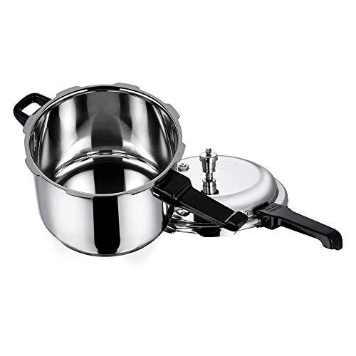 Vinod Vinod V-7L Stainless Steel Sandwich Bottom Pressure Cooker, 7.4 Quart