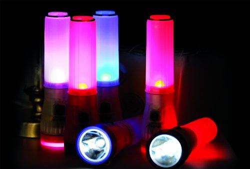 Life Gear Life Gear LED Flashlight with Glow Handle, Emergency Flasher and Storage Compartment, GREEN