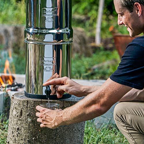 Berkey Travel Berkey Gravity-Fed Water Filter with 2 Black Berkey Elements–Enjoy Potable Water While Camping, RVing, Off-Grid, Emergencies, Every Day at Home