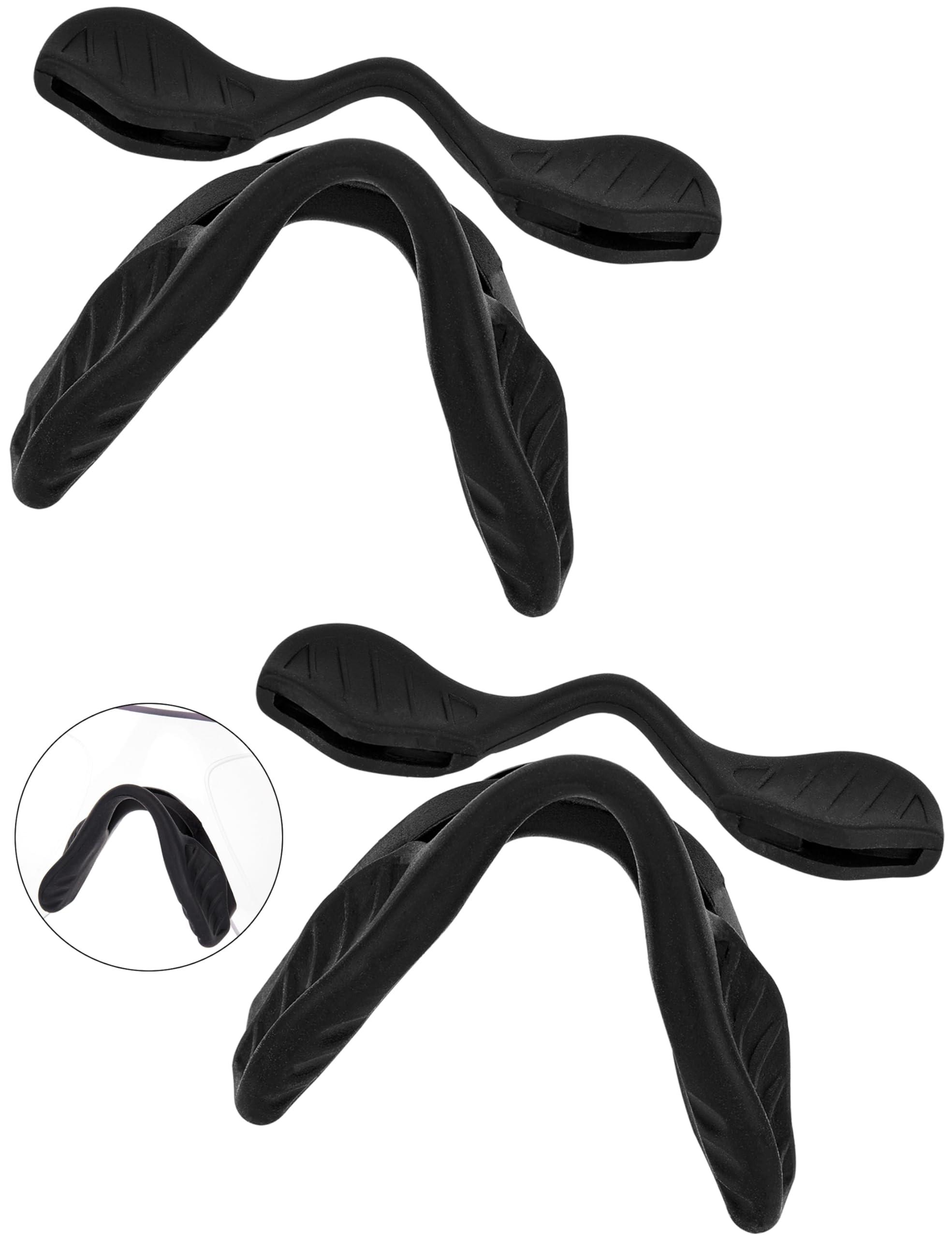 Betterun Betterun Black Replacement Nose Pads Pieces for Oakley EV Zero Path OO9308/EV Zero Pitch OO9383/EV Zero Range OO9327/EV Zero Blades OO9454/EV Zero Stride OO9386/EV Zero Ascend OO9453 Sunglass, 1 Pair