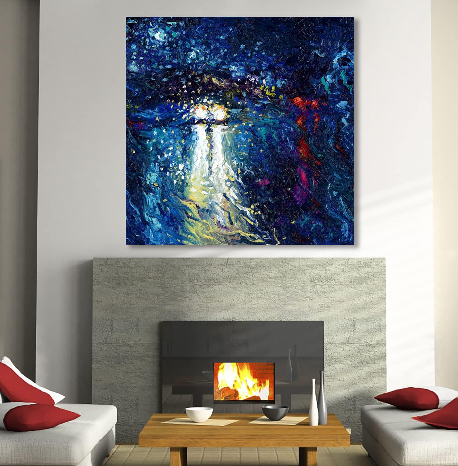 Jaxson Rea Jaxson Rea \"Mini Cooper Oncoming Gallery Wrapped Canvas by Iris Scott, 48\" x 48\"