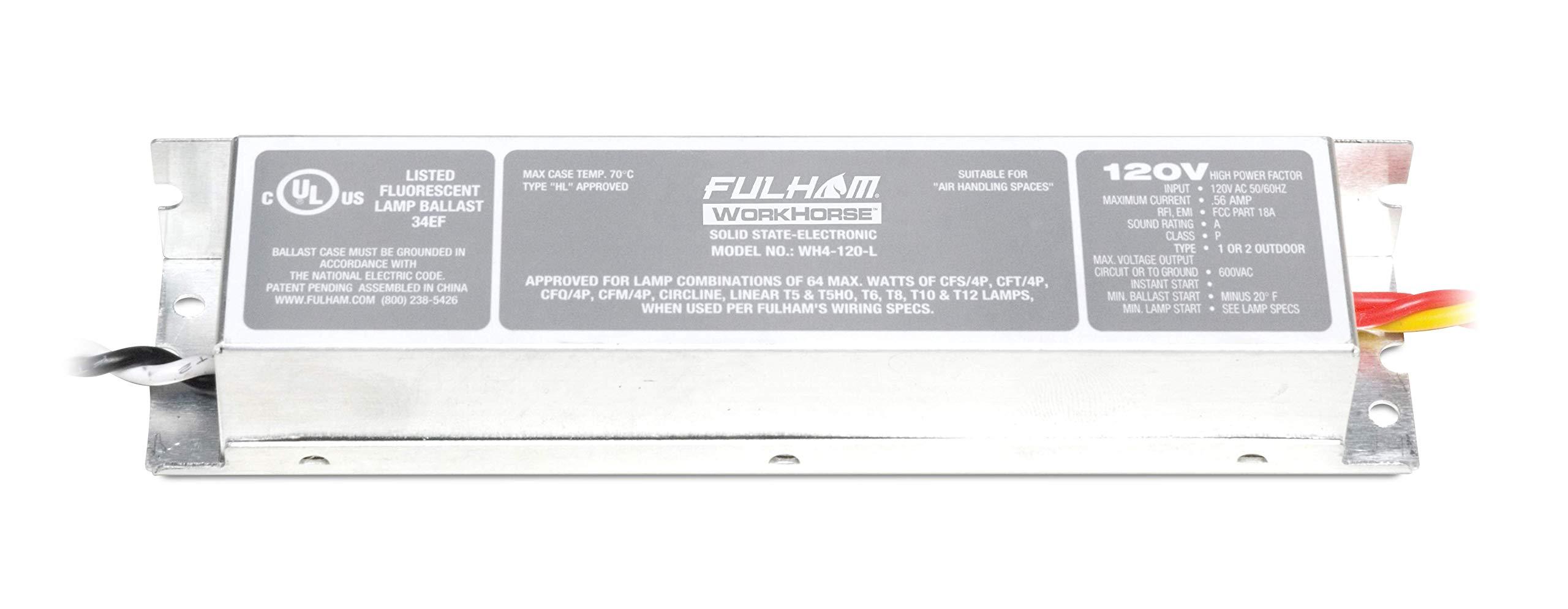 Fulham Fulham Lighting Fulham WorkHorse Adaptable Ballast, WH4-120-L , Silver