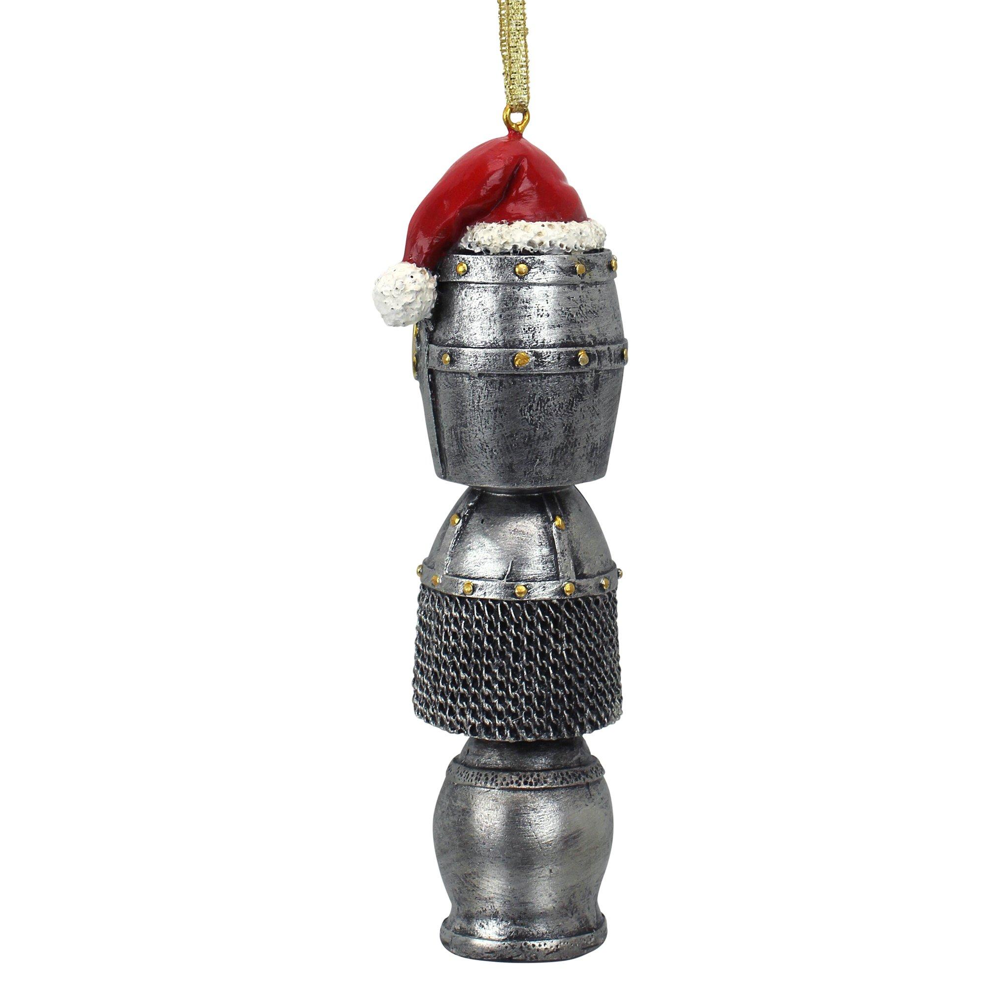 Design Toscano Christmas Tree Ornaments Medieval Helm Holiday Knight Helmet Armor Totem Statue